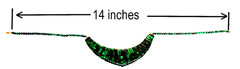 STUNNING MALACHITE EGYPTIAN STYLE BIB NECKLACE GOLD PLATED CLOSURE