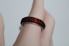 Vintage Sterling Silver Unisex Adult Garnet Ring, Signed: ST, S: 10.5