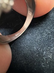 10k White Gold Mother’s Ring with 5 Natural Gemstones 3.1 Grams Size 6