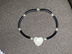 Vintage Black & White Necklaces – 1970’s & 1980’s – 2 Pieces