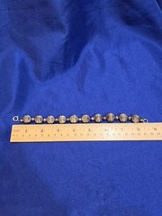 RARE Vintage Napier Silver Plated Metal Beads Bracelet 8.5″ Melon Ball