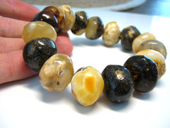 Genuine Huge Massive Amber Baltic Amber Bracelet 57 grams 8-8.5 in !!!