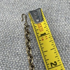 Vintage Necklace Dangle Gemstones Chain Tassels Gold Tone 17 Inches READ