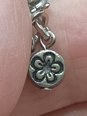 Vintage Summer Charm Bracelet Dangle Silver Tone Vacation 6.75″