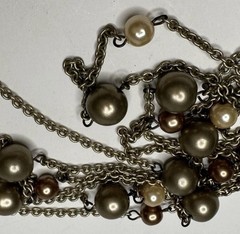 Vintage Elegant Pearl Chain Necklace 1980’s 1990’s