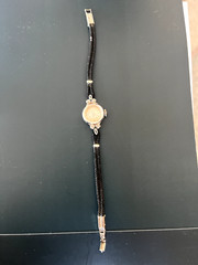 Vintage (1940s/1950s) Lady Hamilton 14K White Gold Watch with 4 Diamonds