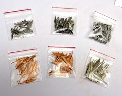 Lot of 150 Vintage Copper, Silver Alloy Feather Charm Jewelry Finding, 25 each