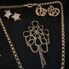 Vintage Rhinestone Jewelry Lot (High End Pieces) See Description