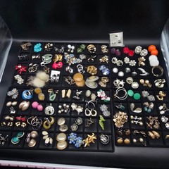 110 Clip On Earring Lot Reseller Lot Bulk Lot Costume Jewelry