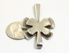 David Andersen Norway Sterling Silver Large Modernist Geometric Pendant 925s