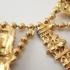 Book Juliana D&E for KJL Cast Urn Parure Bib Necklace Bracelet Egyptian Set
