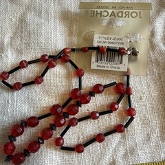VTG Colorful Glass Metal And Plastic Bead Necklace,26”