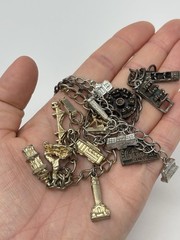 Vintage Souvenir Charm Bracelet Lot (3) San Francisco Six Flags Wash. DC