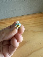 Vintage Forget Me Not Earrings Push On-Cuff *See Description*