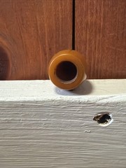 Vintage Butterscotch Amber Bakelite Bullet Shaped 1/2”Threaded Piece (for?)