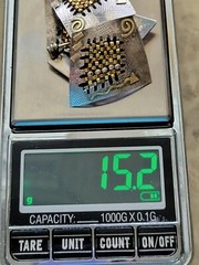 VTG SHARON M. DONOVAN MICHIGAN EARRINGS & PIN 14KT GOLD STERLING AWESOME DESIGN