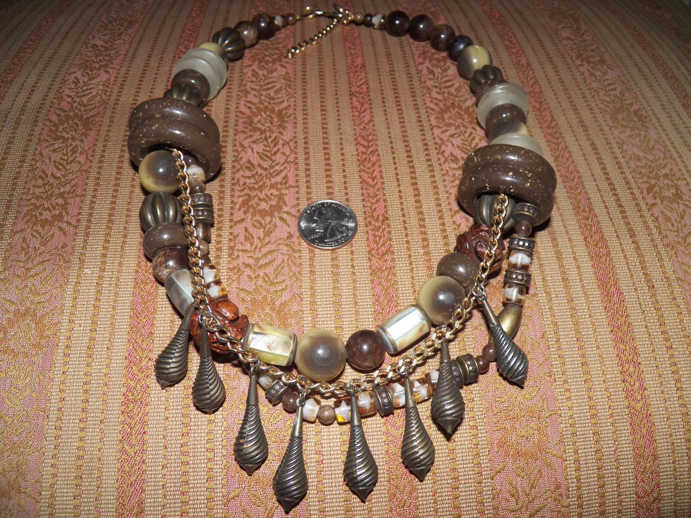 Massive vintage Roxsann chunky necklace