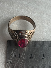 Tourmaline Rings silver 875 Russian Soviet Silver vintage USSR old