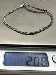 Vintage IBB Italy Sterling 4pc Bracelet Set Serpentine Curb Flat Herringbone Mix