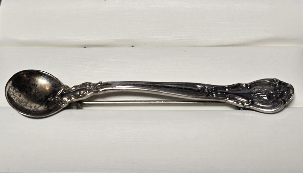 Vintage Gorham Sterling Silver Brooch Pin Miniature Spoon 2.75″ Signed 5.50g