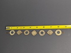 Vintage British India 1/2 Anna 1 Pice 7 Coin Bracelet