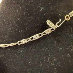 VTG Signed Lisner Floral Rhinestone Necklace Pastel Pink Blue Yellow Silvertone