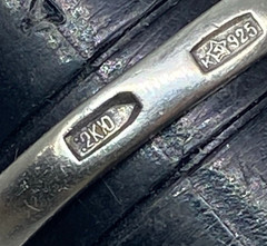 Rings Silver 925 Size 6.5 . Weight 2.0 g. Soviet Vintage Jewelry USSR