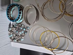 Mixed metal materials lot of 50 bracelets