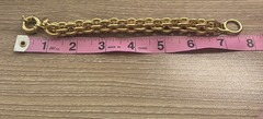 Vintage J. Crew Gold Tone Double Chain Link Statement Bracelet – Size 6.25 In
