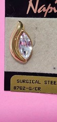Vintage Trifari crystal gold tone choker necklace good vintage condition 17″.
