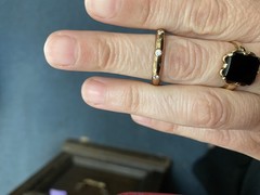925 Sterling Silver China Hidalgo CZ Gold Toned Eternity Band