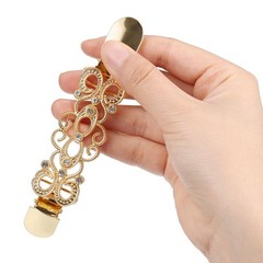 4 Pack Retro Zinc Alloy Sweater Dress Clips Cardigan Collar Clips Gold