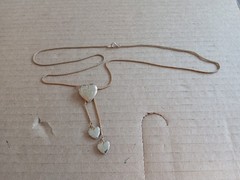 Vintage Triple (3) Heart Photo Locket Necklace – Costume Jewelry