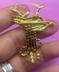 Vintage Silver Tone Rhinestone Reindeer Pin Brooch