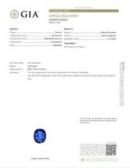 Vintage Platinum Toi Et Moi Ring 5.77CT.Natural Blue Sapphire Diamond GIA Cert