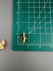 Vintage 14k GF Leaf Climber Earrings Screw Back Designer Signed Brushed Textured