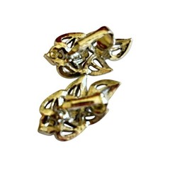 Vintage Coro silver clip on earrings classic Mid Century jewelry career dressy