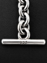 RARE Vintage Mexico 925 Sterling Silver Heavy Rolo Chain Necklace 55.6g