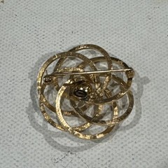 Vintage 12K Gold Filled Cultured Pearl Spiral Galaxy 5.2mm Cultured Pearl 1.5″