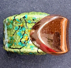 Vintage Matisse Renoir Green Enamel Copper Hinged Bracelet ~ FREE Shipping
