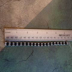 VINTAGE B. DAVID JET BLACK MARQUIS & ROUND RHINESTONE BRACELET 6.5″
