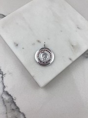Vintage 925 Sterling Silver It’s a Girl Charm Pendant