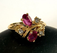 Vintage Avon Ring Lot of 6 from the 70’s 80’s Various Adjustable Sizes see photo