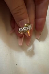 antique 3 diamond gold ring from the 1920’s era. Excellent collection! Size 6