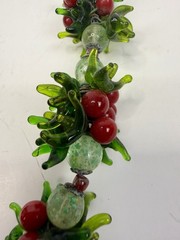 Vintage 1950’s Venetian Murano Glass Multi Color FRUIT SALAD Cluster Necklace