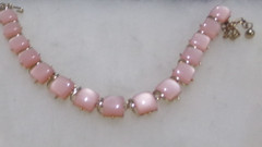 VINTAGE SIGNED CORO PINK THERMOSET NECKLACE 1950’S – 1960’s