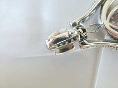 Huge Sterling Silver 925 White Horse Cable Joya Judy Crowell Enhancer Pendant