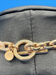 Michael Kors Rose Gold-Tone Pink Acetate Padlock Pendant Necklace Chic