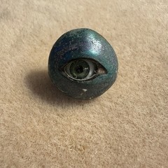 Vintage Evil Eye Tack Pin Surreal Art Jewelry Gothic Oddities Handmade