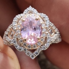 Antique Art Deco Lab Created Diamond Ring New